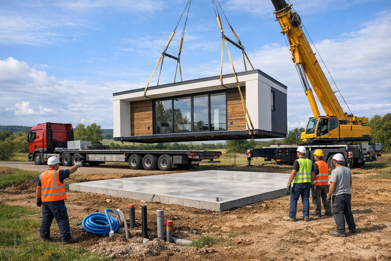 Cómo se transporta e instala un módulo prefabricado: tiempos reales, permisos habituales y errores comunes