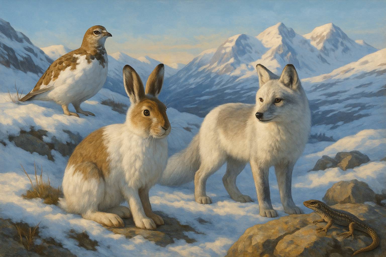 Por qué algunos animales cambian de color según el clima