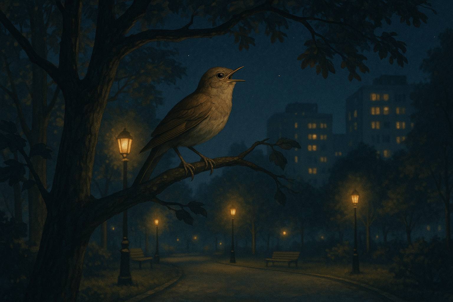 Razones científicas por las que algunos pájaros cantan de noche