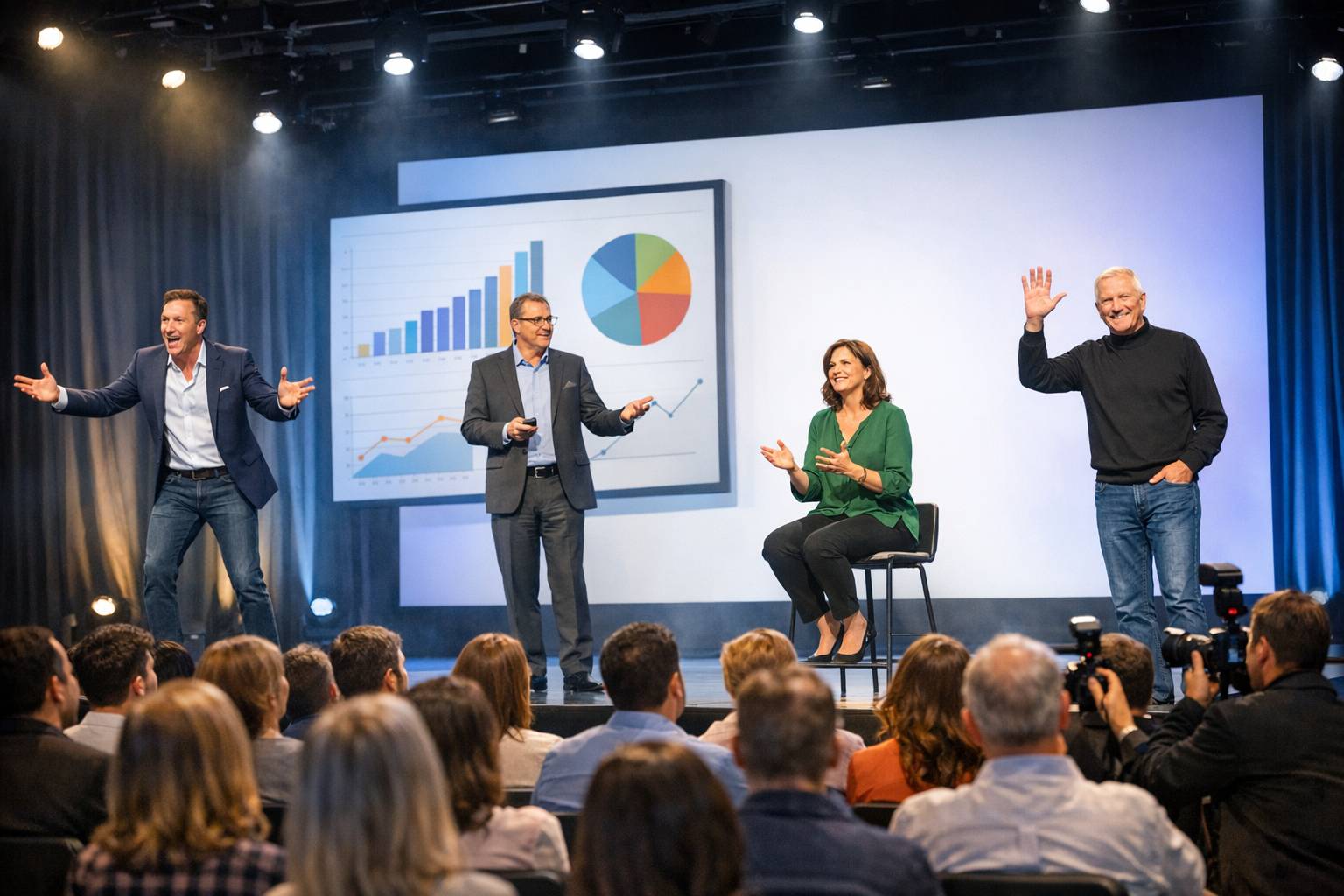 Tipos de conferenciantes para eventos: cuál conviene según tu objetivo (motivacional, experto, inspiracional o celebrity)